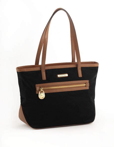 michael michael kors kempton small tote black nylon